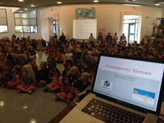 Community Heroes presentation at Sun Valley Elementary School.