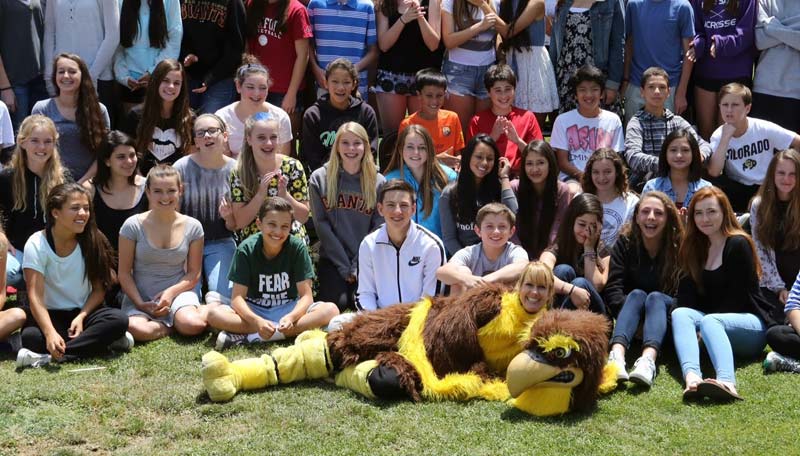 Melissa as the “Fierce Falcon” Mascot