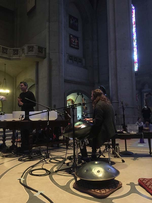 “Yoga on the Labyrinth” at Grace Cathedral in San Francisco