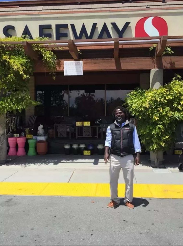 Tarec is a former homeless person who was able to find work at Safeway