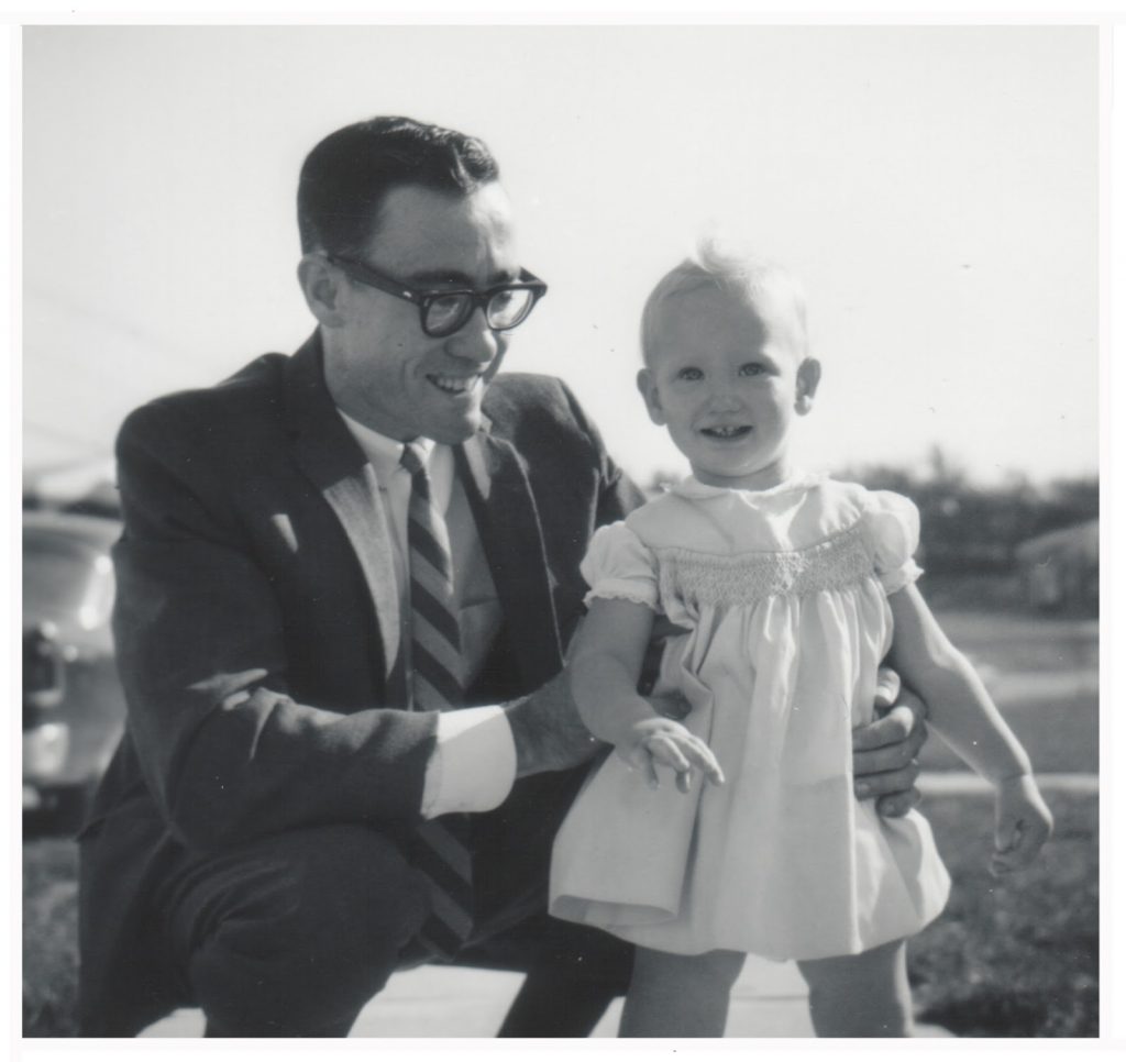 Kim Shand and her father.