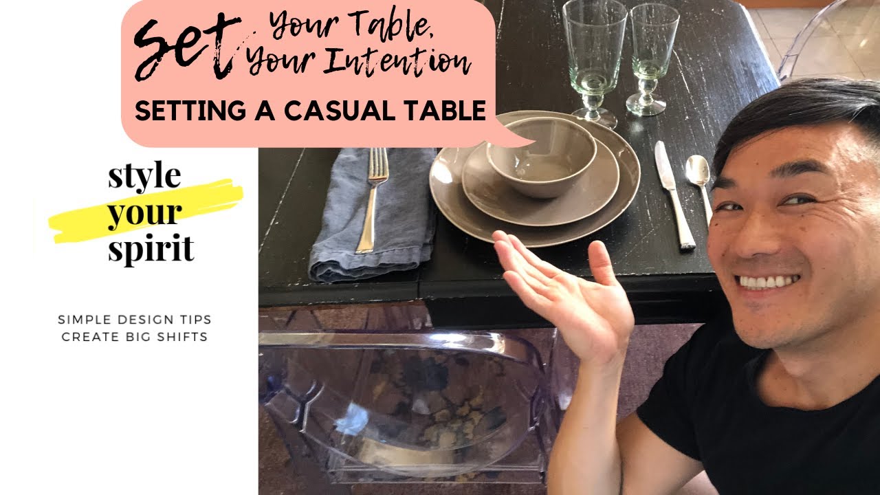 How to Set a Casual Table and Set Your Intention – Go Inspire Go