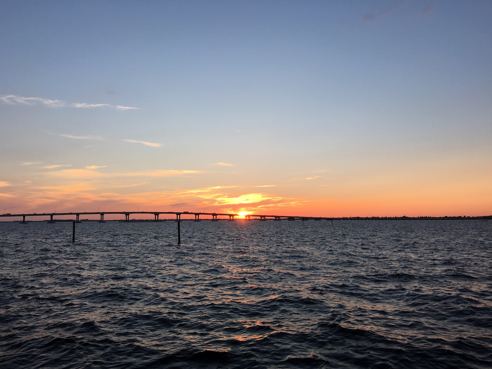 Sunset at the Caloosahatchee River in Florida