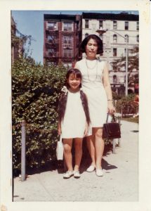 Villy Wang and her mother Jow Way.