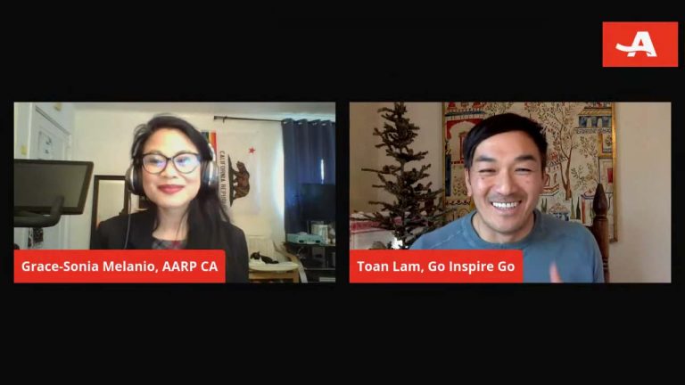 AARP California interview with Grace-Sonia E. Melanio and Toan Lam